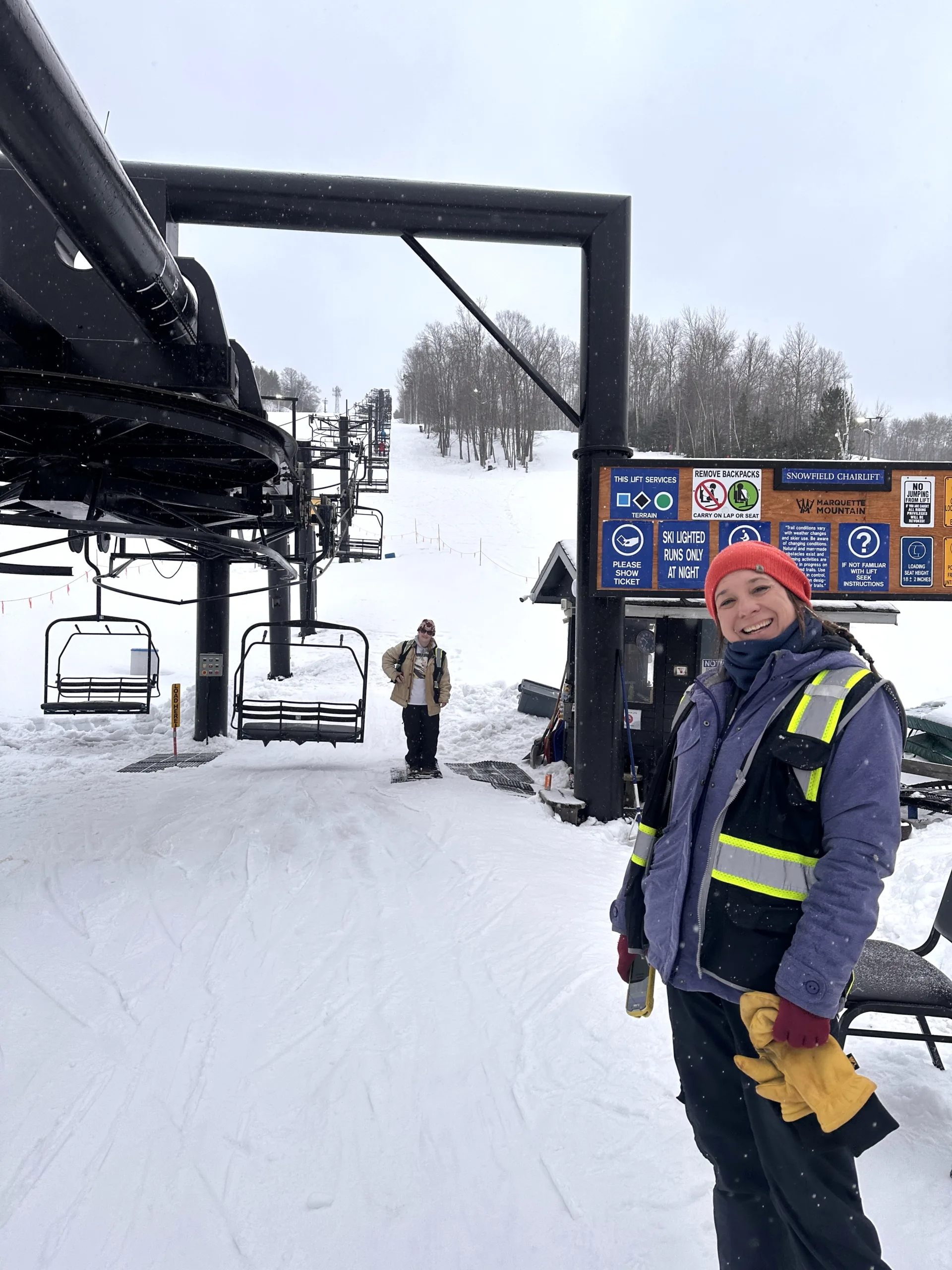 Lift Operator Smiling