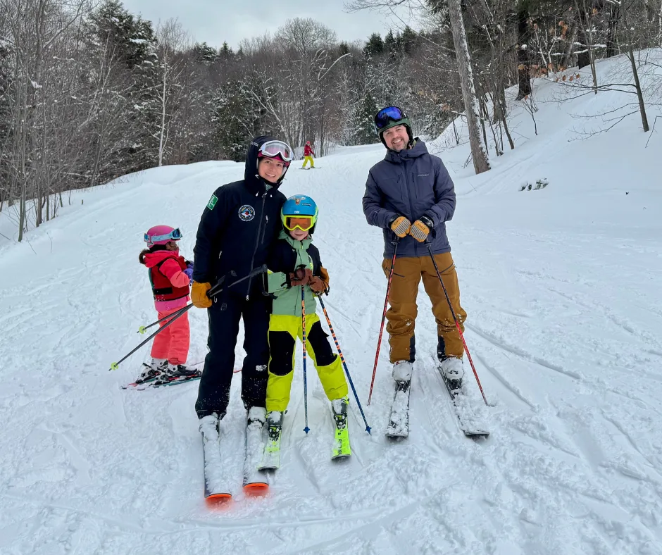 Family skiing Family skiing
